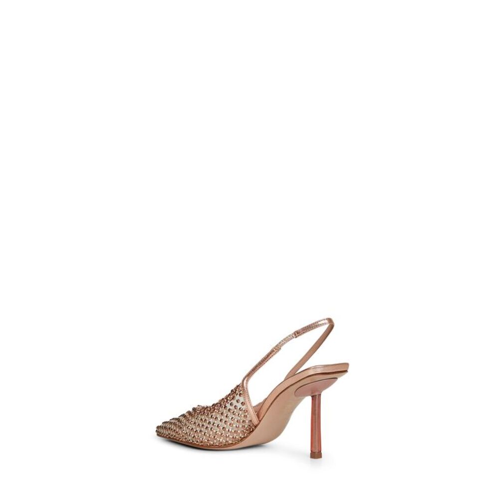 Le Silla Women Rose Gold Gilda 80 Mm Jewelled Slingbacks - Picture 3 of 3